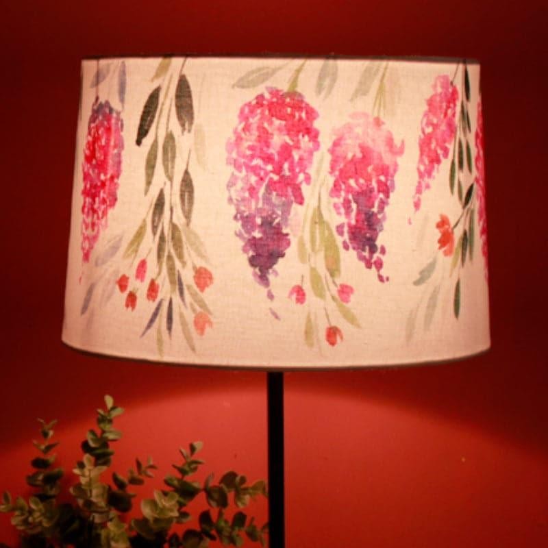Nesora Flora Handpainted Fabric Table Lamp - Multicolor media 4