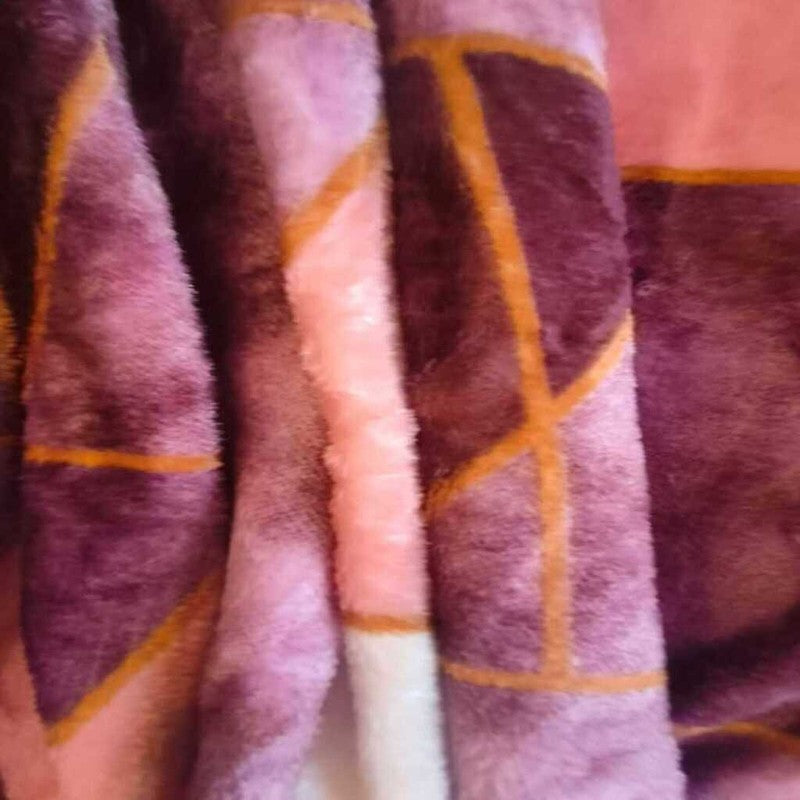 Rosatri Geometric Woolen Blanket (Multicolor) - 210 GSM media 4