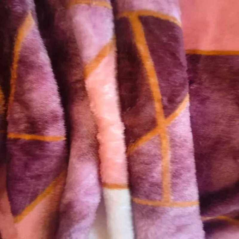 Rosatri Geometric Woolen Blanket (Multicolor) - 210 GSM media 4