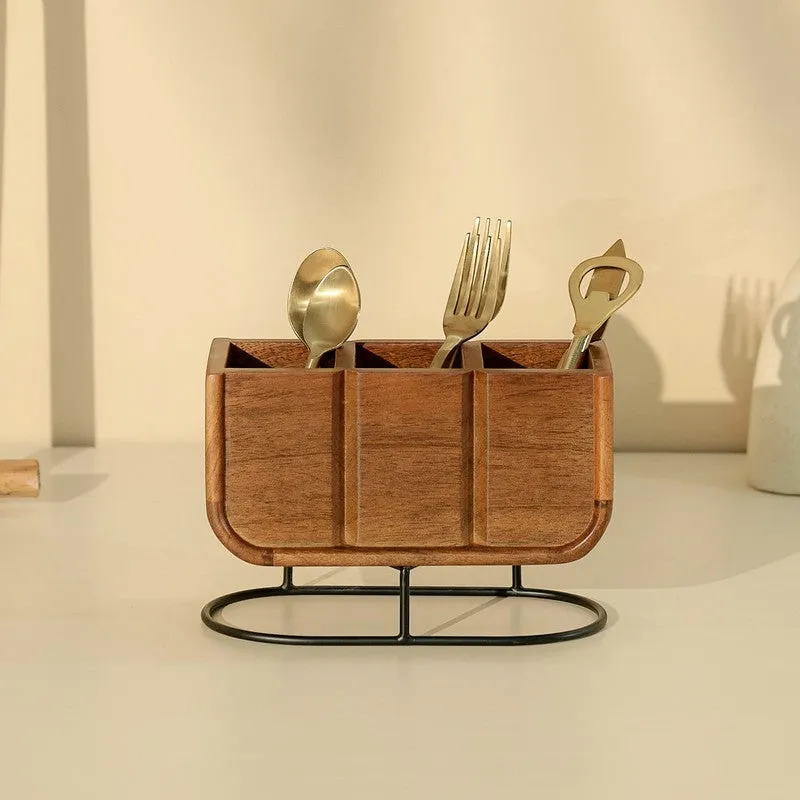 Ark Wooden Cutlery Holder media 3