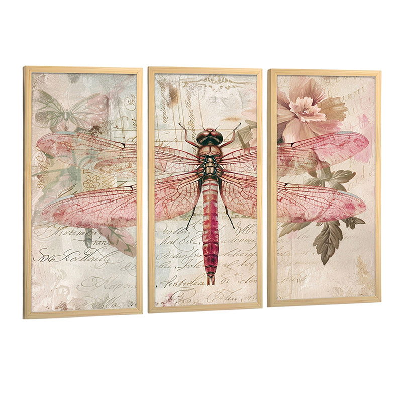 Dragon Fly Splits Wall Art - Set Of Three media 4