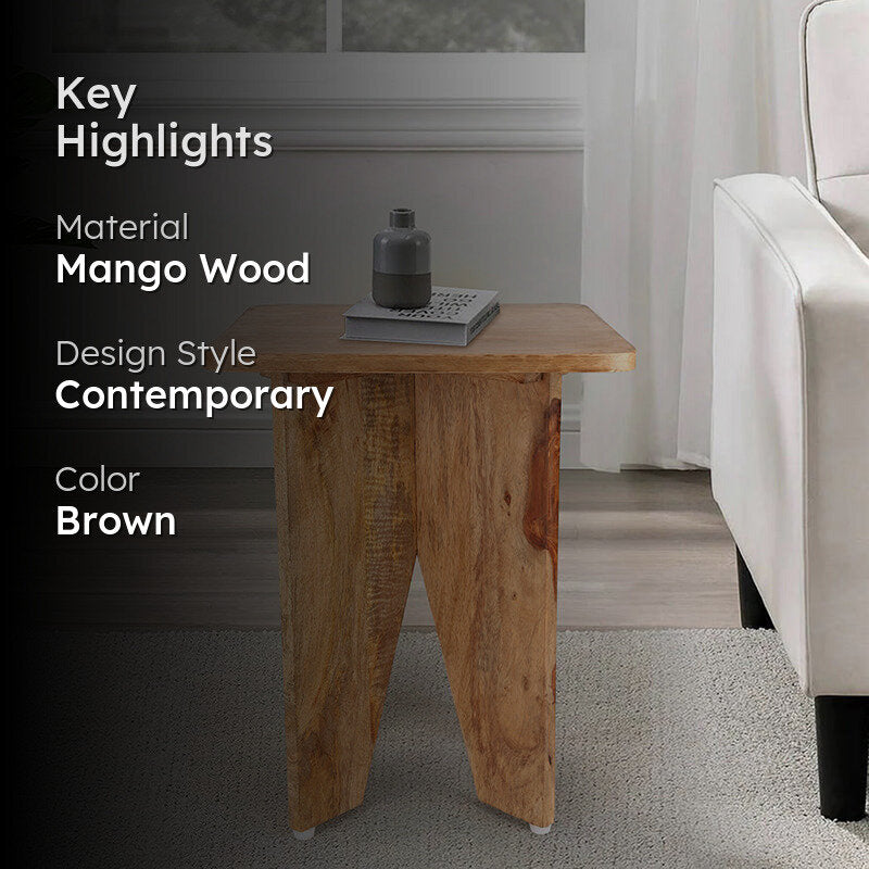 Timber Rest Mango Wood Side Table media 2