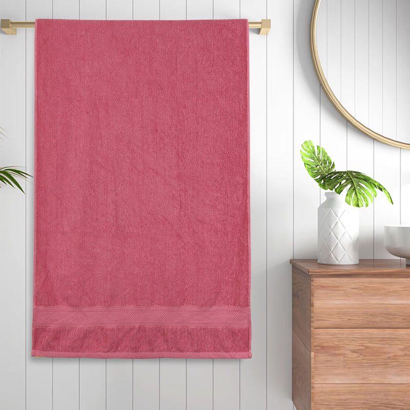 Velvique Cotton Bath Towel - Pink