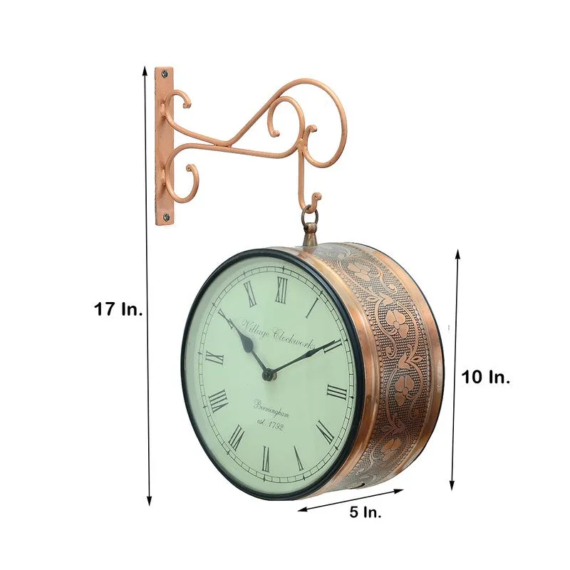 Vintage Railway Theme Metal Wall Clock media 6