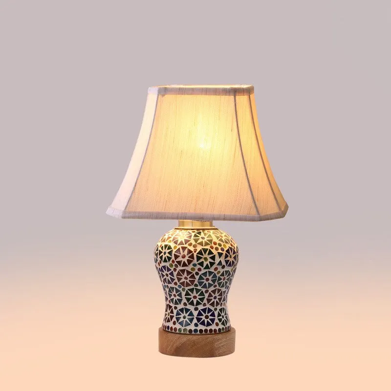 Astrona Square Wooden Table Lamp - Multicolor media 6