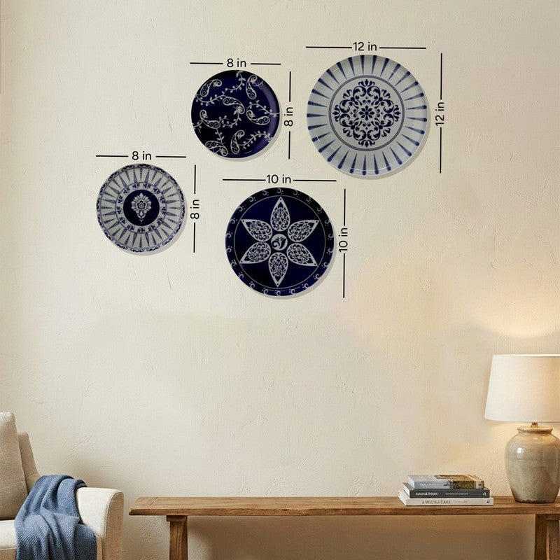 Sapphire Motif Metal Wall Plates - Set of Four media 11