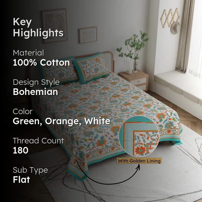 Flora Cotton Bedsheet - 180 GSM media 2
