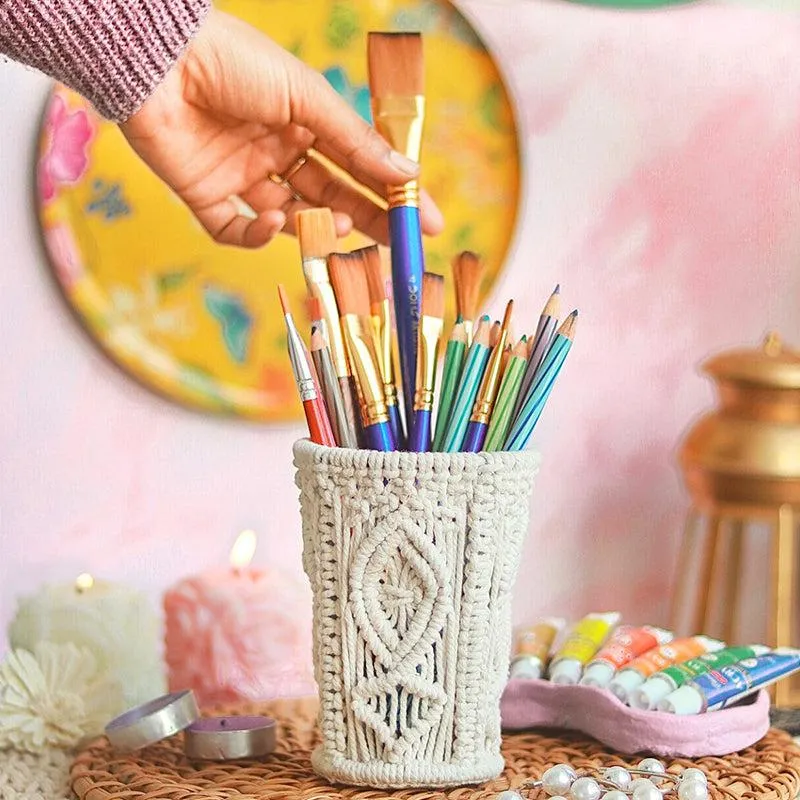Ajra Boho Macrame Stationary Holder media 3