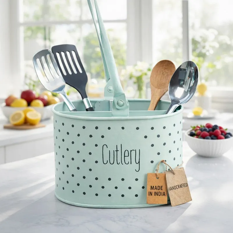 SmartStore Space-Saving Multi-Use Cutlery Stand - Blue media 1