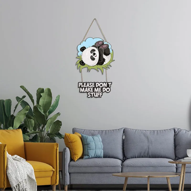 Tired Panda Polyester & MDF Wall Hanging media 3