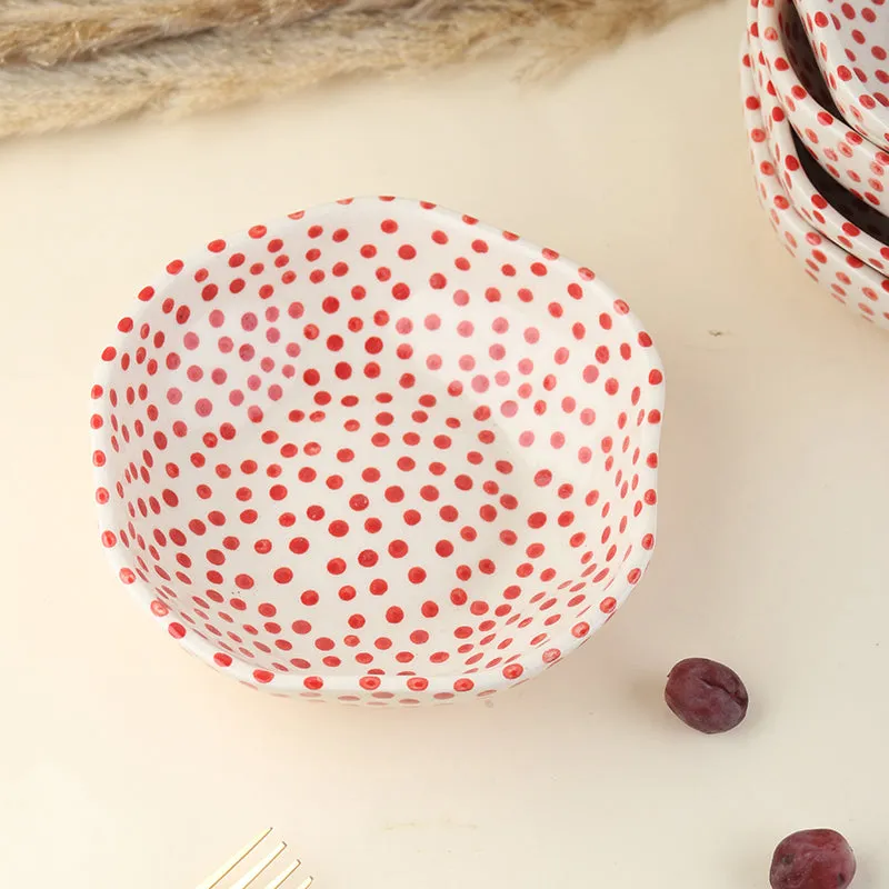 Otello Ceramic Snack Bowl (Red) - 350 mL media 3