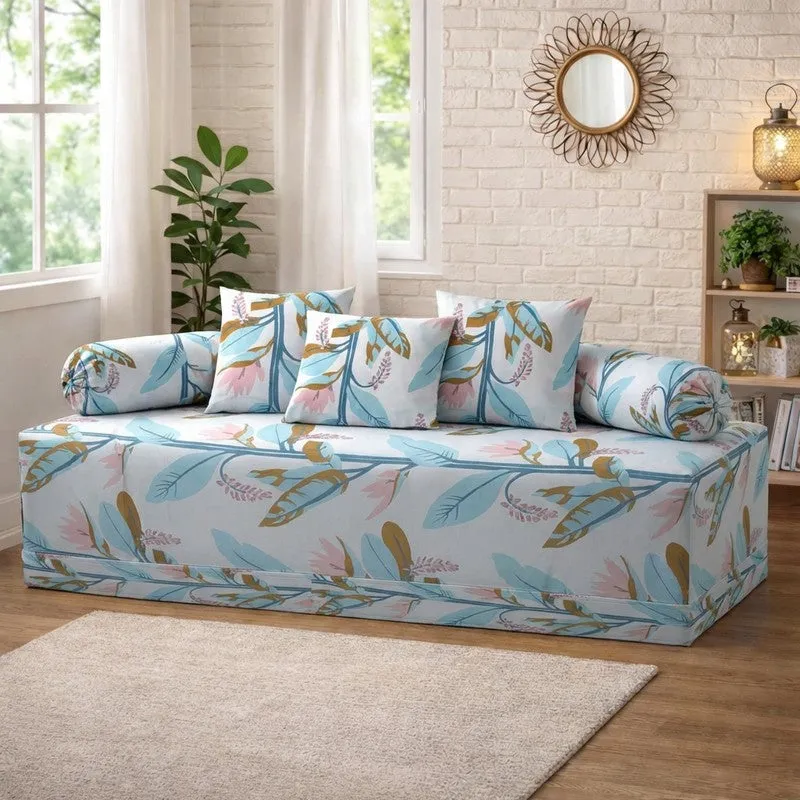 Florado Printed Diwan Set - Six Piece Set media 1