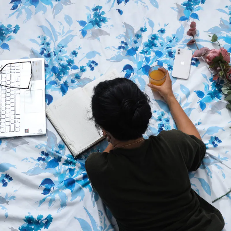 Snapdragon Printed Cotton Duvet Cover media 6