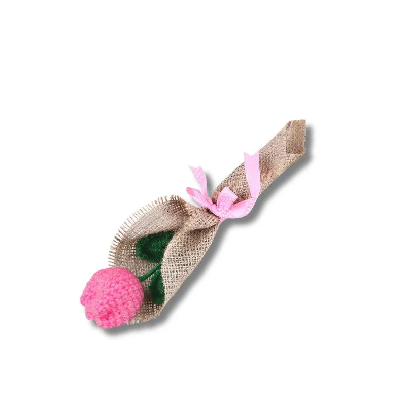 Crochet Handmade Tulip Bouquet - Pink media 3