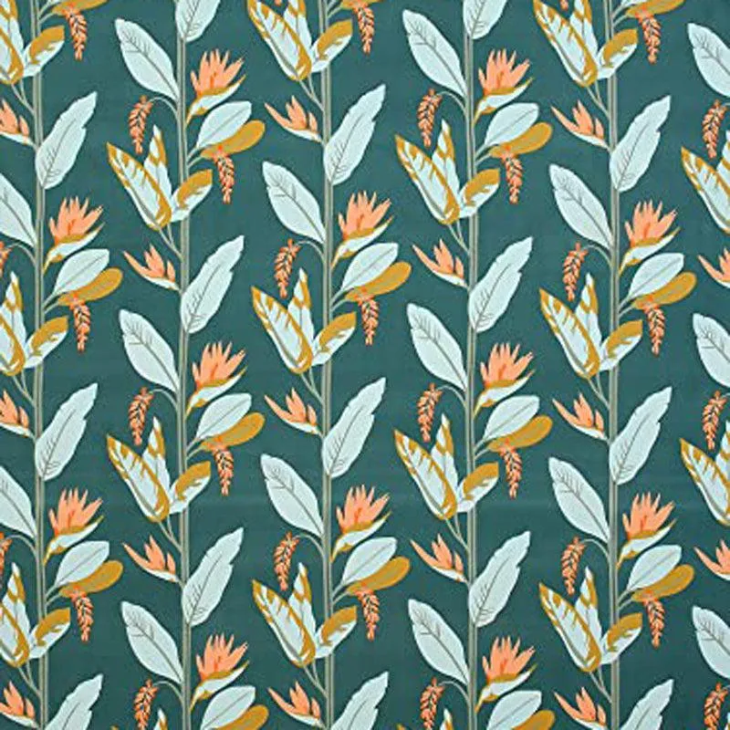 Whispering Fields Cotton Duvet Cover (Green & White) - 210 TC media 5