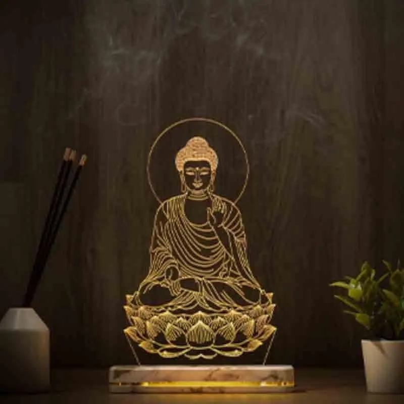 Enlightenment Acrylic Table Lamp - Transparent media 1