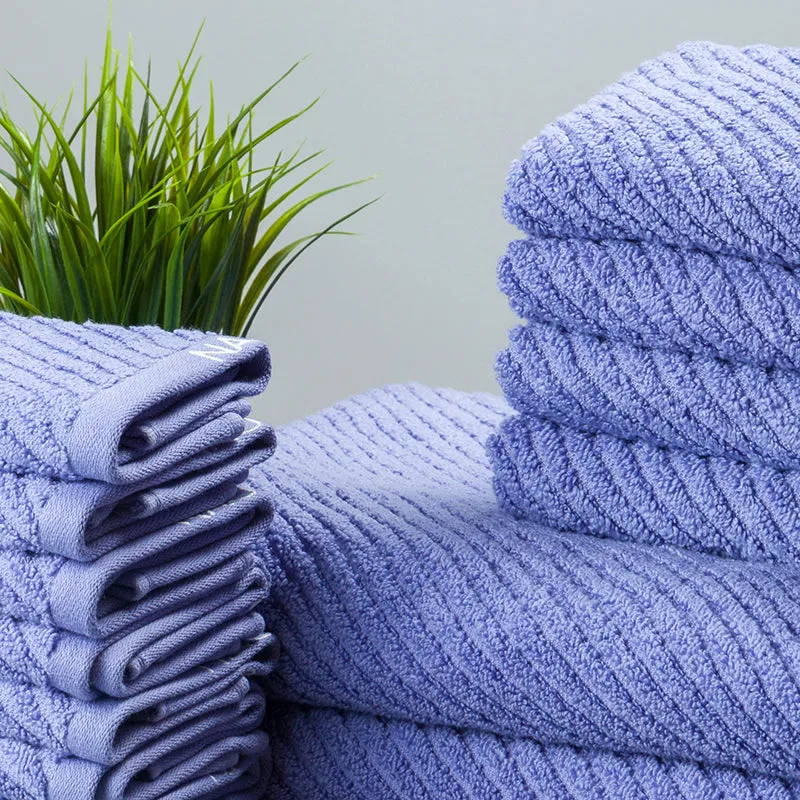 Nautica Riviera Soft Cotton Towel Set (Light Blue) - Set Of Fourteen media 3
