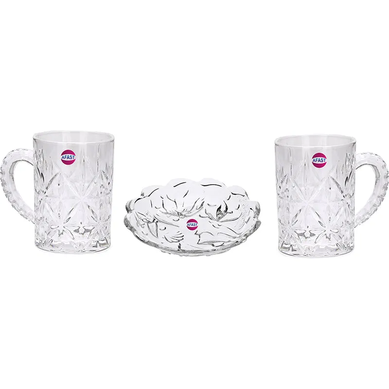 Dara (450 ML) Beer Glass & Snack Plate Combo - Three Piece Set media 4