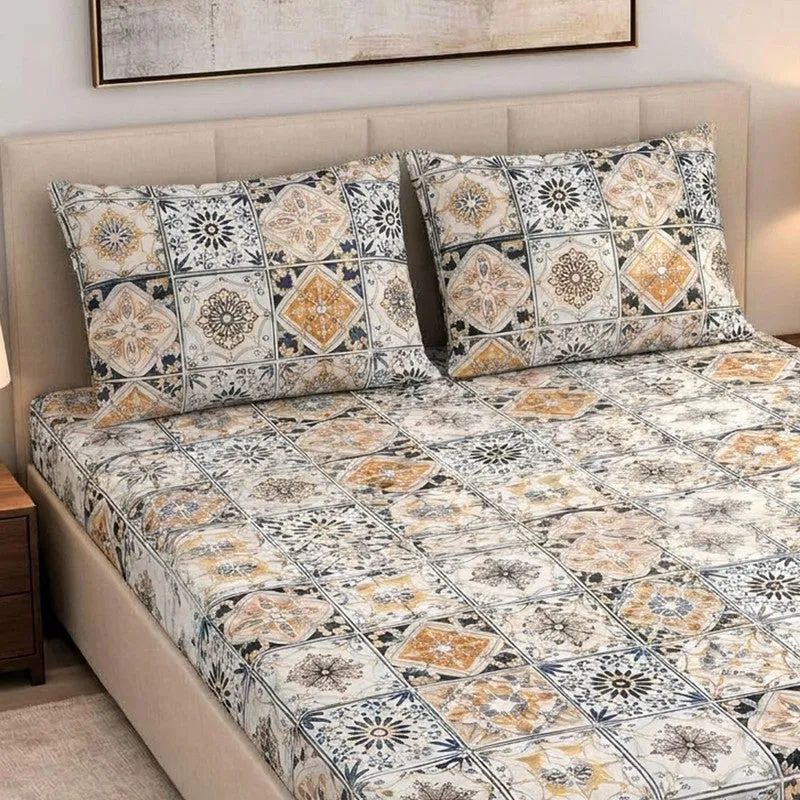 Blori Cotton Bedsheet - 300 TC media 3