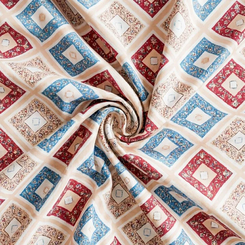 Chakra Ethnic Cotton Bedsheet (Peach) - 120 TC media 5