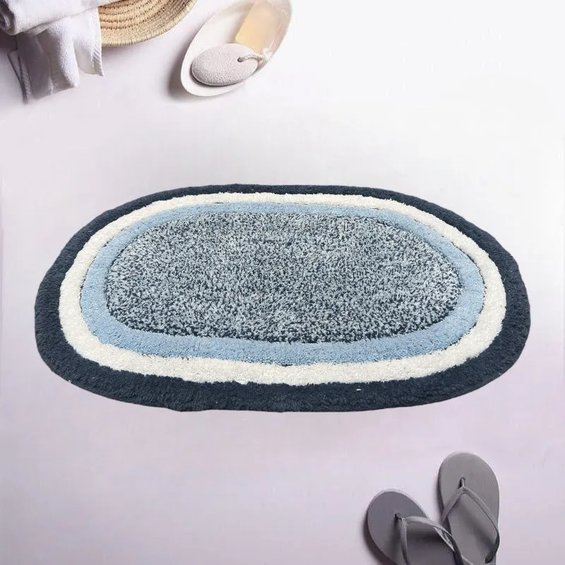 Trenza Cotton Bath Mat - Blue media 3