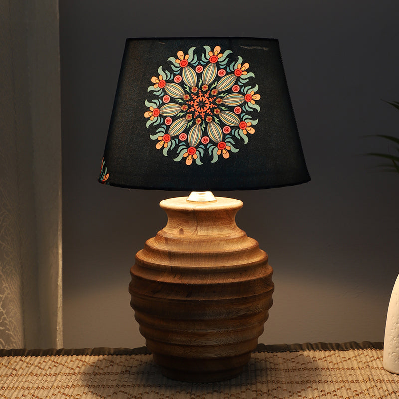 Toile Palmer Printed Mango Wood Table Lamp - Multicolor