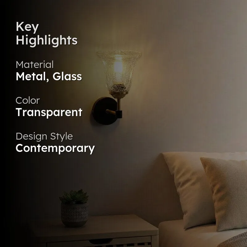 Royal Crystal Glass Wall Lamp media 2