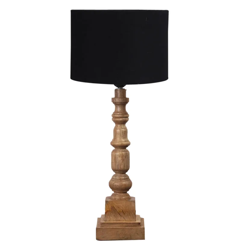 Cotin I Arbor Wooden Table Lamp - Black,Brown media 6