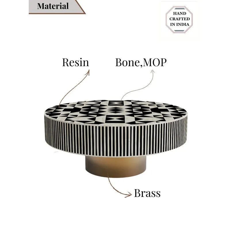 Forma Bone Inlay Center Table - Black media 4