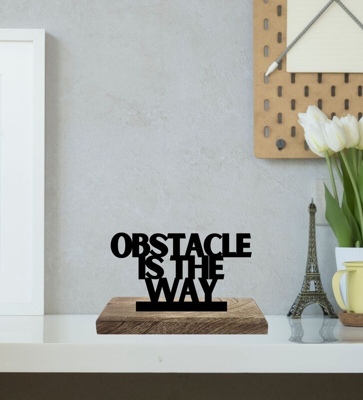 Stoic Virtues & Resilience Typography Showpiece - Set Of Two media 3