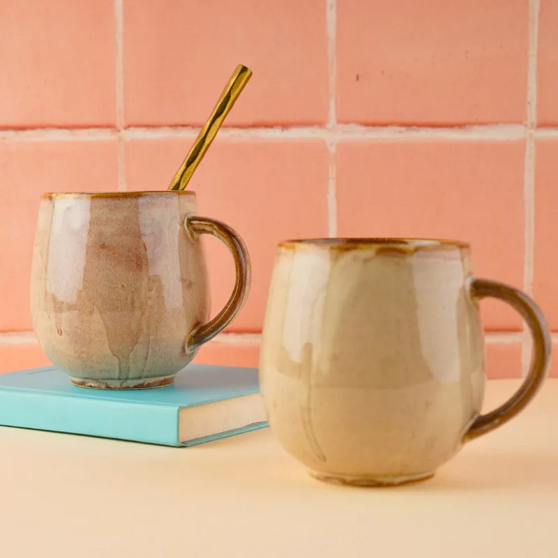 Blaina Ceramic Coffee Mug (350 mL) - Beige media 5