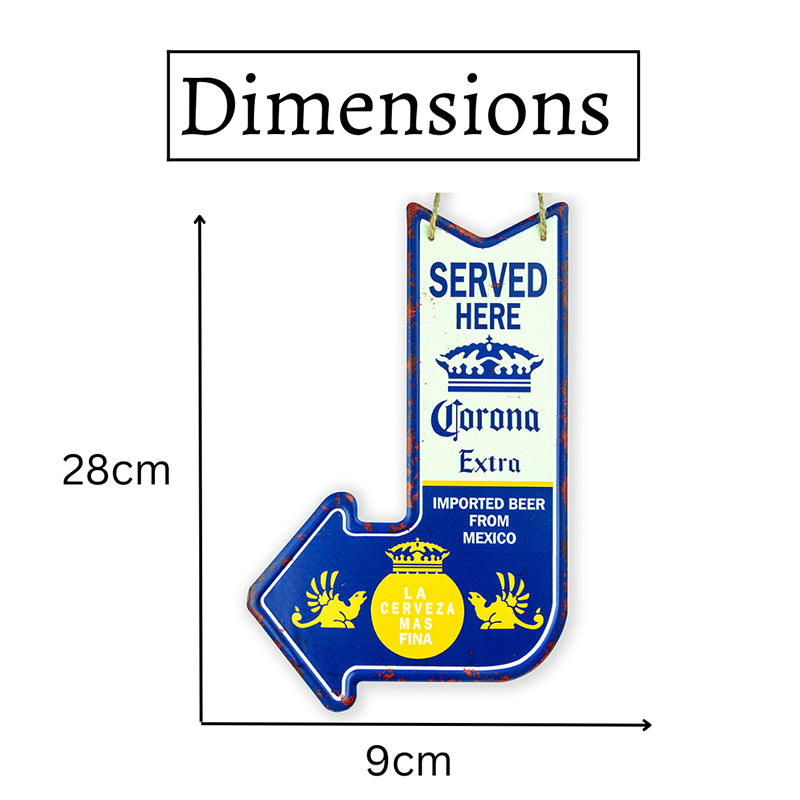 The Right Way Retro  Arrow Metal Wall Accent-Blue media 5