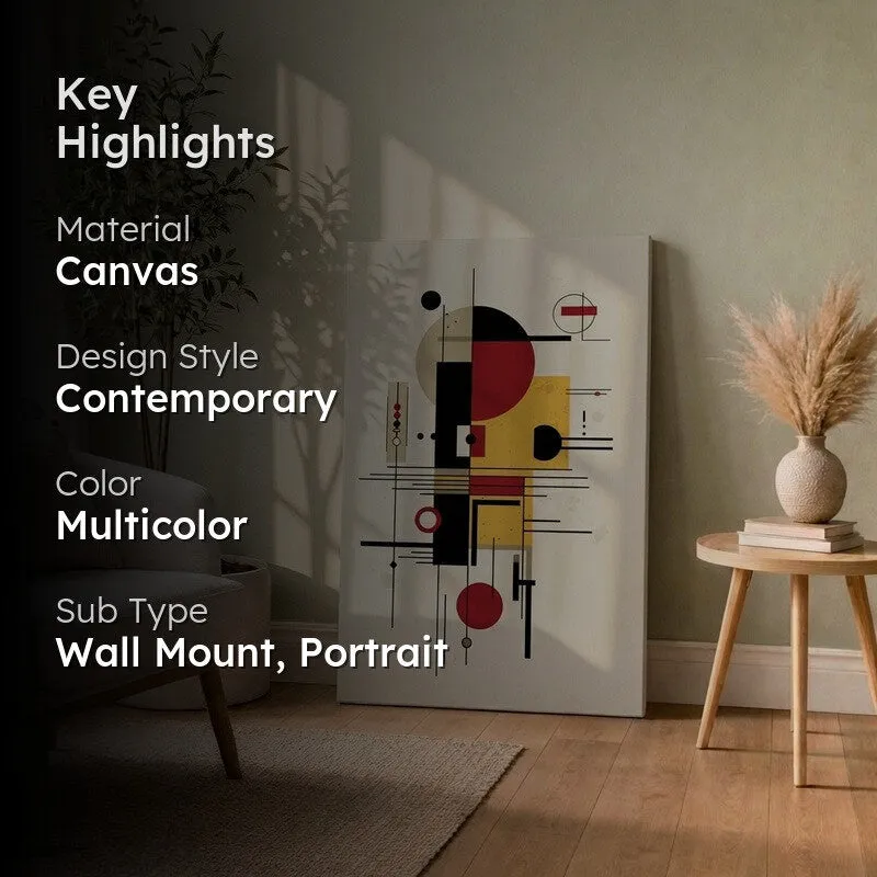 Linear Balance Composition Canvas Wall Art media 2