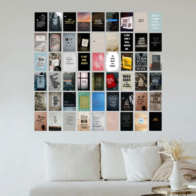 Quotesaga Wall Poster Without Frame - Set of Fifty Four media 1