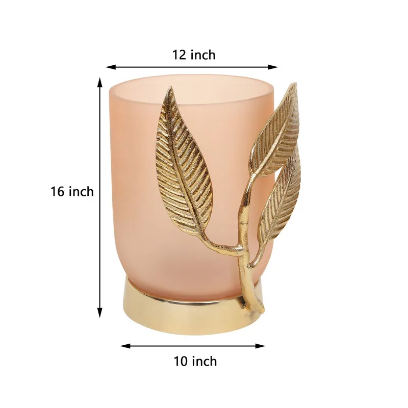 Gemma Glass Vase - Peach & Gold media 6