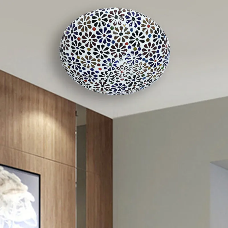 Nuvea Mosaic Glass Ceiling Lamp - Multicolor media 3