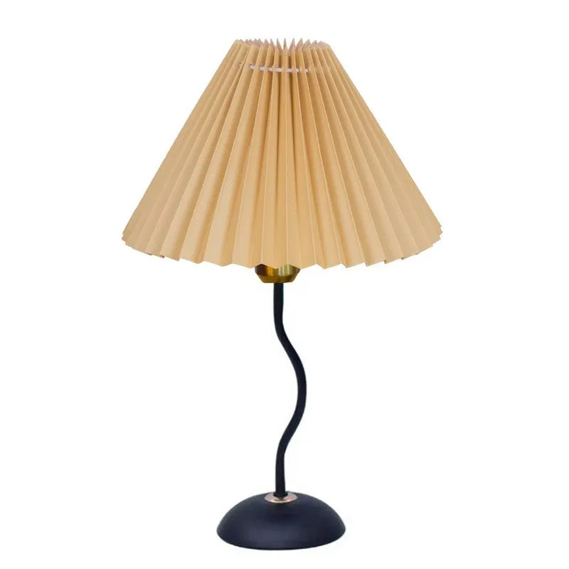 GlowVista Artistic Bedside Metal Table Lamp - Brown media 3