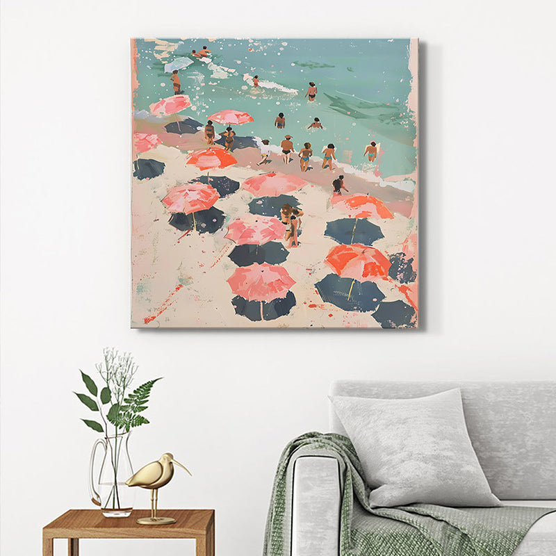 Summer Beach Wall Painting
