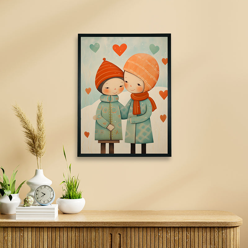 Sibling Souls Canvas Wall Art