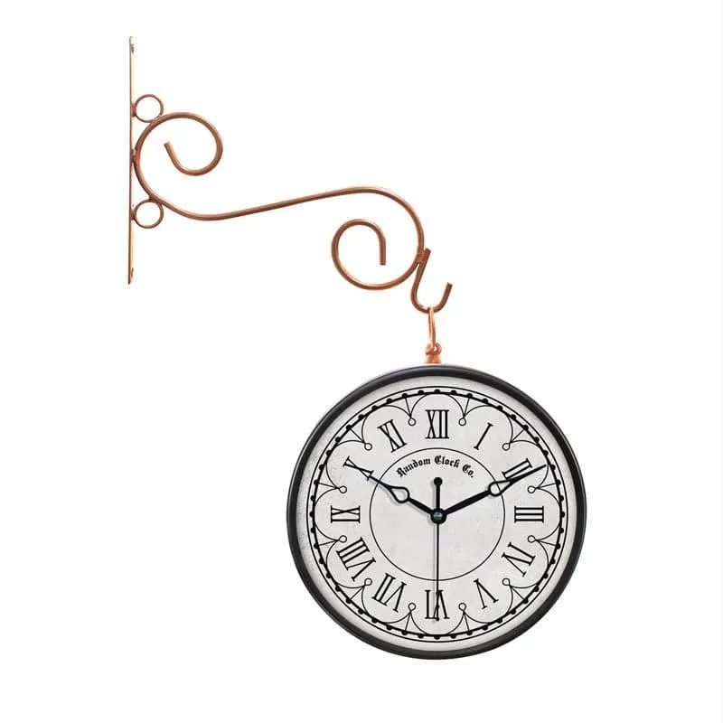 Caspian Double Sided Vintage Station Clock media 4