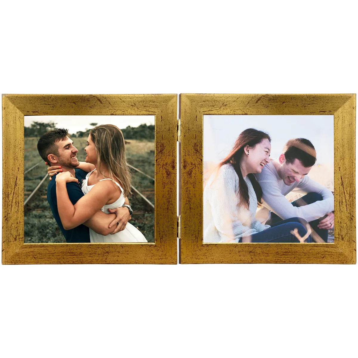 Rustic MDF Photo Frame - Golden media 7