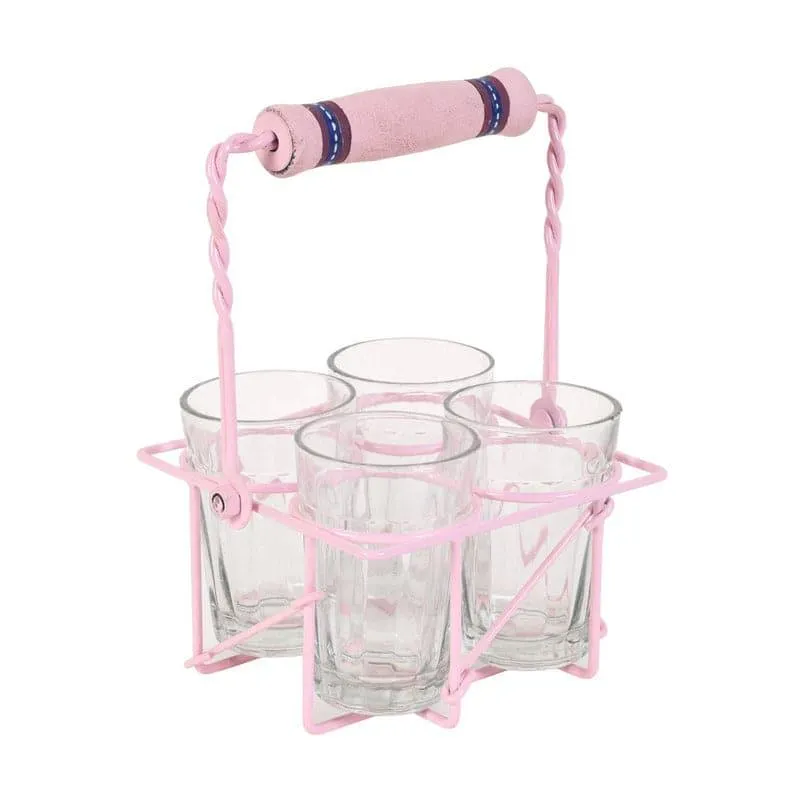 Azah Chai Glass With Carrier - Set Of Four media 4