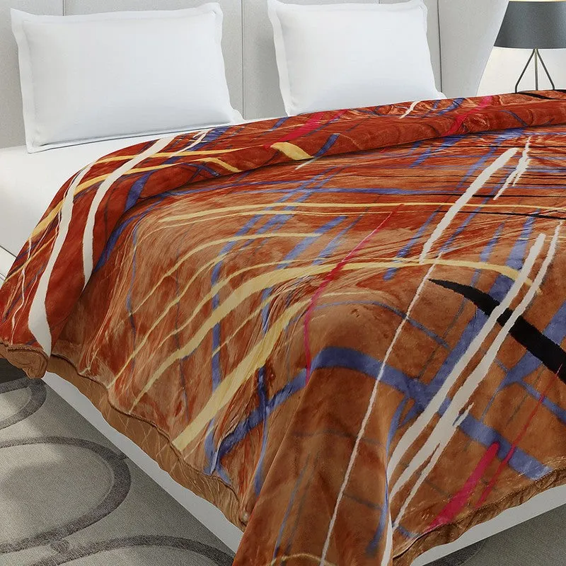 Monte Carlo Autumn Whirl Blanket - 720 GSM media 4