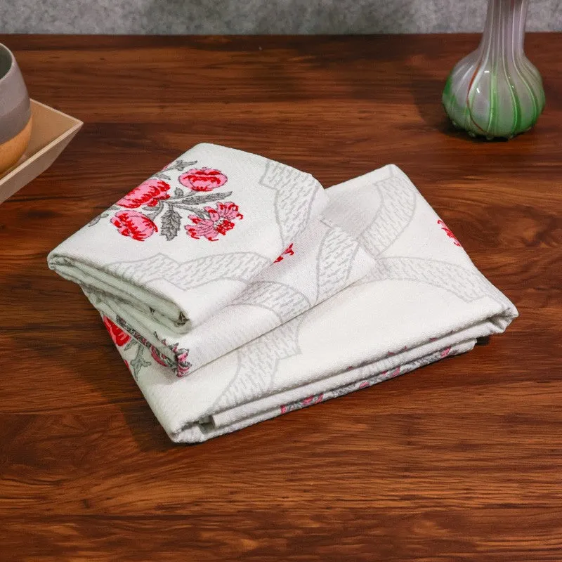 Flora Drift Cotton Towels (Brown) - Three Piece Set media 6