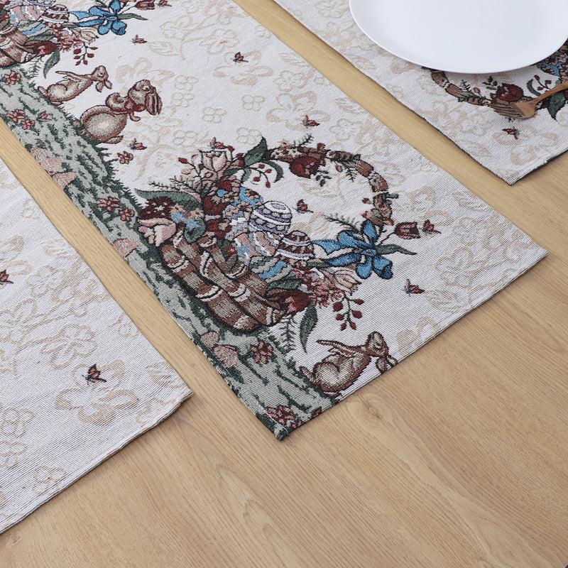 Bunny Basket Table Runner & Placemat - Seven Piece Set media 4