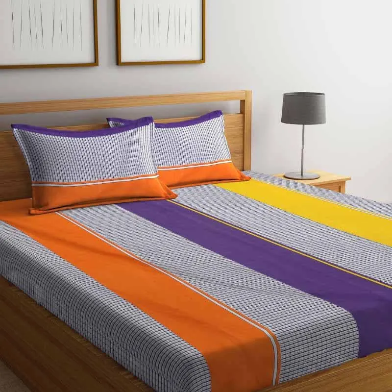 Pin Stripe Affair Bedsheet - 150 GSM media 3
