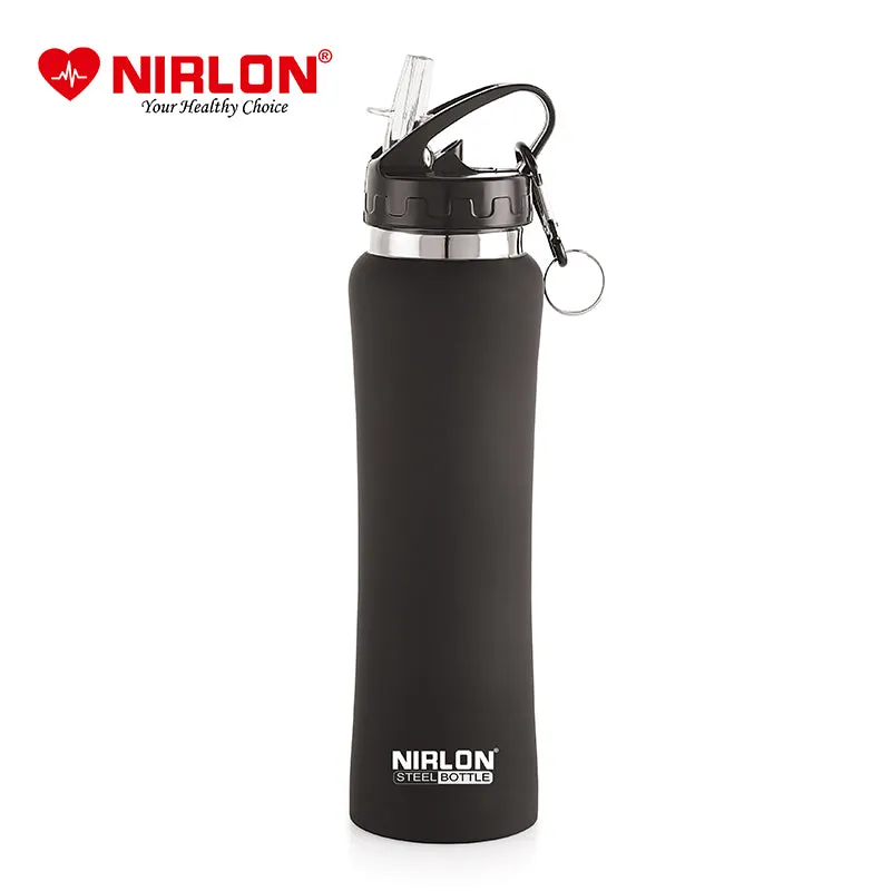 Valento Sipper Water Bottle (Black) - 750 mL media 1
