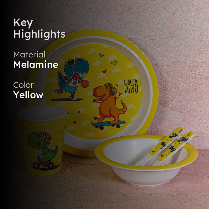 Dino Playtime Kids Dinner Set - Five Piece Set media 2