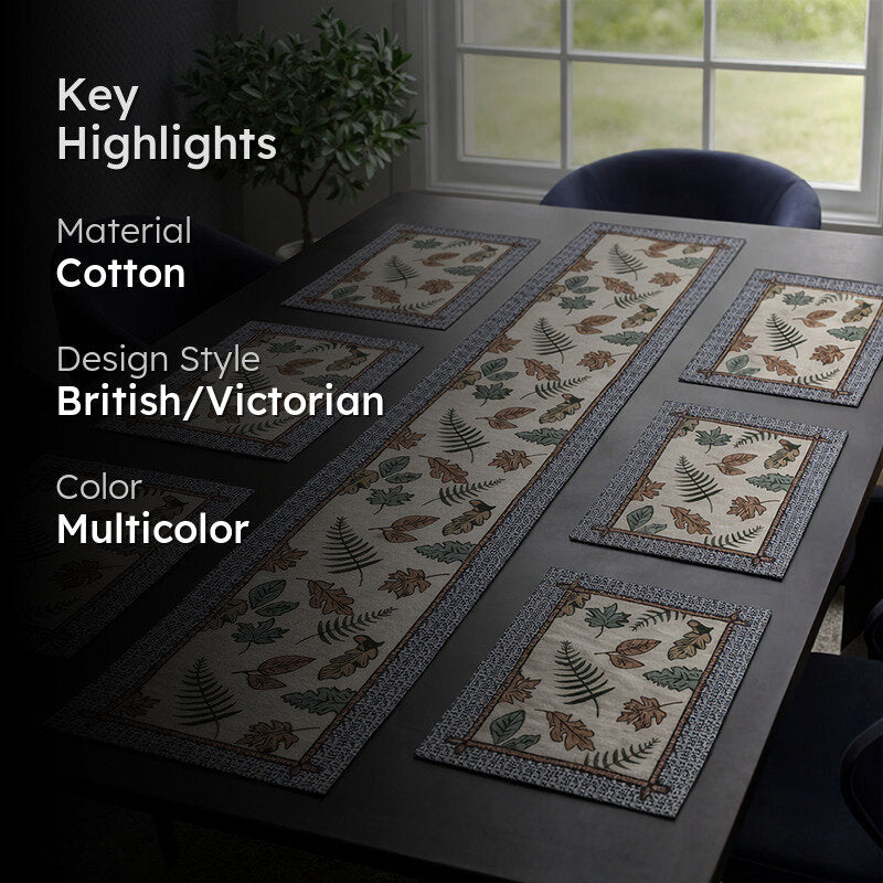 Nature Crumb Table Runner & Placemat - Seven Piece Set media 2