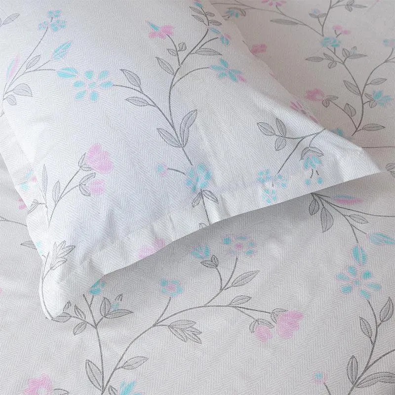 Aaavar Printed Reversible Cotton Bedsheet (Beige,White) - 170 TC media 5